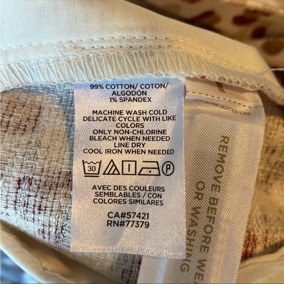 Ann Taylor High Rise Leopard Print Shorts Brown Red Tan 8 - Picture 6 of 10